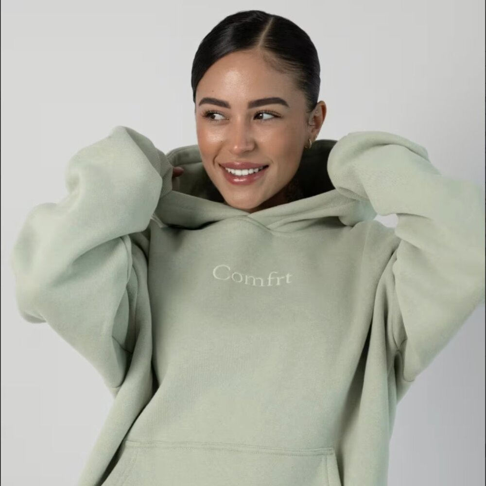 LIKE NEW Comfrt Signature Fit Hoodie - Green Tea - M
